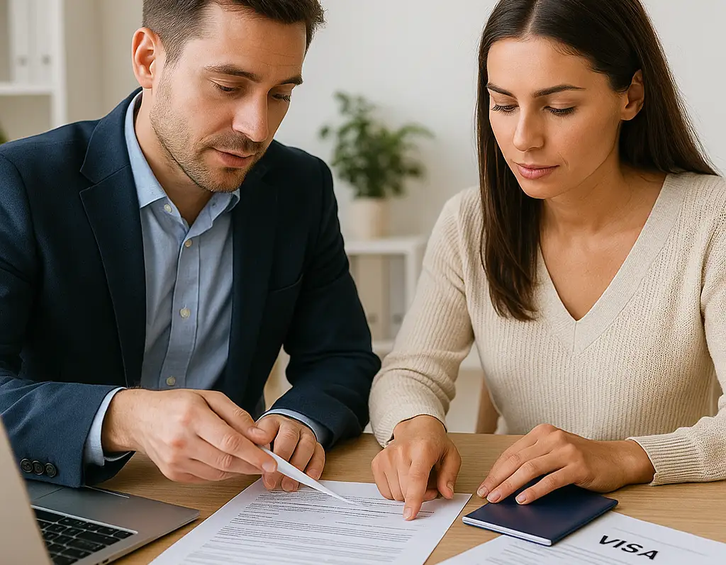 Full support through documentation prep & visa application